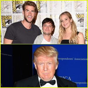 Jennifer Lawrence, Liam Hemsworth, & Josh Hutcherson Talk About Donald Trump's Presidential Bid