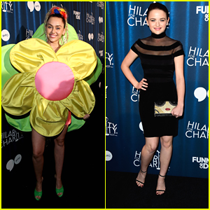 Miley Cyrus Dresses As Giant Flower For Hilarity For Charity Event