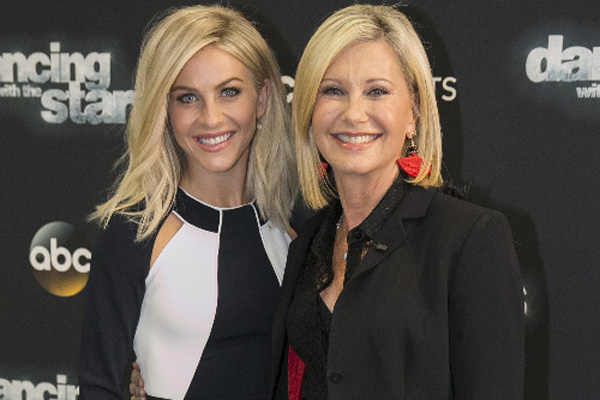 Julianne Hough And Olivia Newton John The Two Sandys Meet On ‘dancing With The Stars Dancing