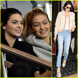 Kendall Jenner & Gigi Hadid Check Out Some Soccer in Paris!