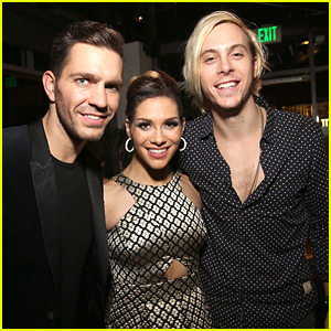 Team Rallison Reunites! Riker Lynch Supports Allison Holker at DWTS Halloween Show & After Party