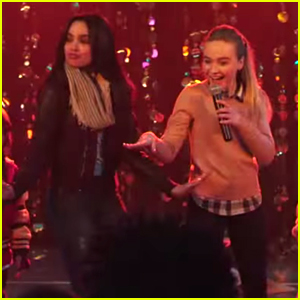 Sofia Carson & Sabrina Carpenter Are the Best Babysitters Ever in 'Adventures in Babysitting' Teasers... Right?
