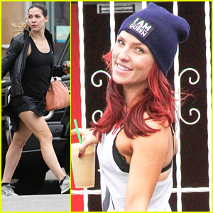 Sharna Burgess Joins Troupe Dancers For 'DWTS' Practice