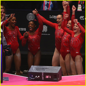 Simone Biles & Gabby Douglas Lead US Women's Gymnastics Team To Third World Title