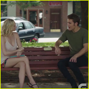 Stefan & Caroline Have Super Awkward Encounter in New 'Vampire Diaries' Clip - Watch Now!