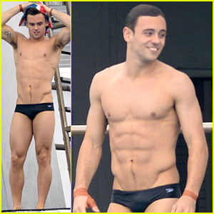 Tom Daley's Body Looks Ripped in His Speedo!