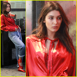 Bella Hadid Wears Red Ballet Slippers On New Photo Shoot