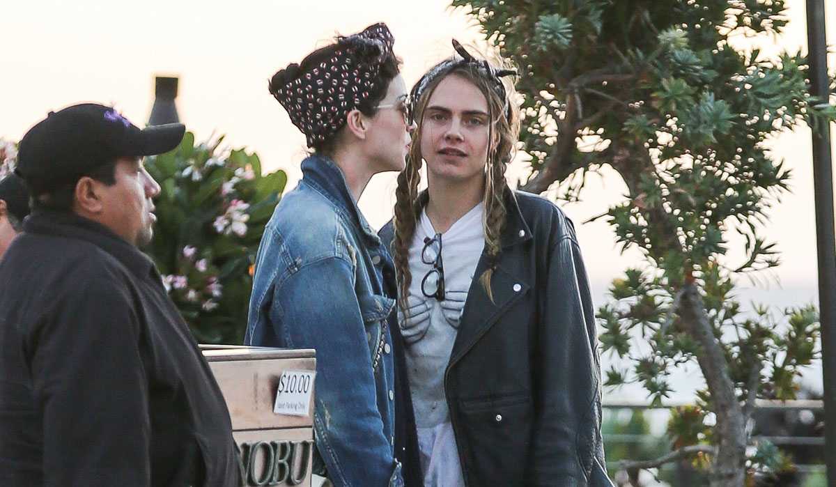 Cara Delevingne & Girlfriend St. Vincent Grab Dinner at Nobu