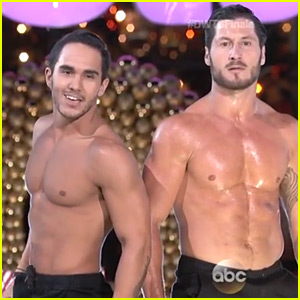 Carlos PenaVega Does a Shirtless Holiday Dance for 'DWTS' Finale (Video)
