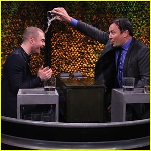 Daniel Radcliffe Has A Water Fight With Jimmy Fallon - Watch Now!