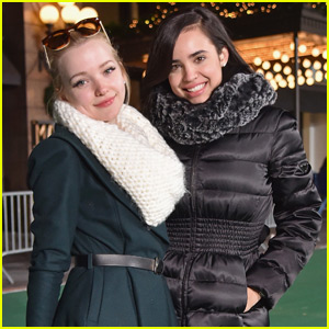 Dove Cameron & Sofia Carson Get Ready for the Macy's Thanksgiving Day Parade
