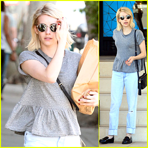 Emma Roberts Indulges in Some Retail Therapy After Wrapping 'Scream Queens'