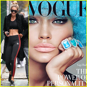 Gigi Hadid Wears Bright Blue Wig on 'Vogue Italia' November Cover - See It Here!