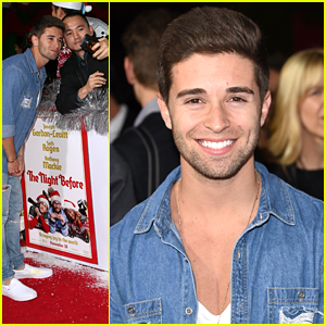 Jake Miller Forgets His Ugly Christmas Sweater For 'The Night Before' Premiere