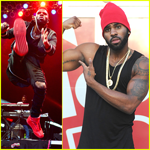 Jason Derulo Shows Off Muscles During Radio Stop In Florida