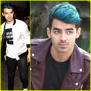 Joe Jonas Laughs Off Stories About His Blue Hair