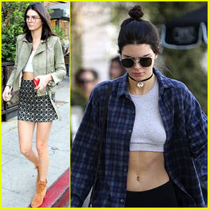 Kendall Jenner Goes Preppy & Grunge in One Day
