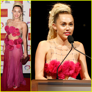 Miley Cyrus Rocks Dreadlocks for LGBT Center Vanguard Awards 2015
