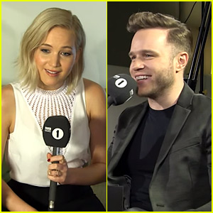 Olly Murs Awkwardly Flirts with Jennifer Lawrence While Interviewing Her