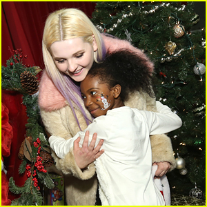 Abigail Breslin Spreads Christmas Cheer at Delta's Holiday in the Hangar in NYC