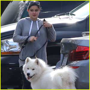 Ariel Winter Takes Pup Casper For Hike Before Christmas