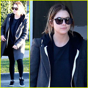 Ashley Benson Picks Up Her Dad's Chistmas Gift