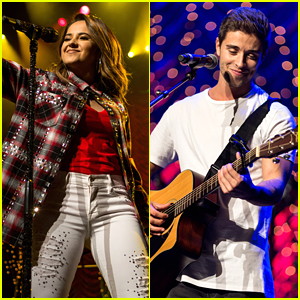 Becky G Adopts Jake Miller Into The Family at Rock The Red Kettle Concert