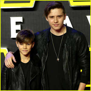 Brooklyn Beckham Matches With Brother Romeo for 'Star Wars: The Force Awakens' Premiere