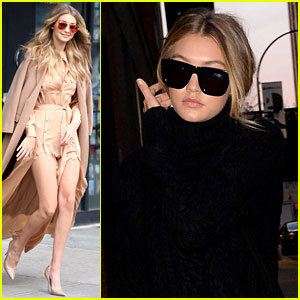 Gigi Hadid Doesn't Get Bothered on the NYC Subway