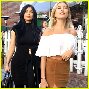 Kylie Jenner Lunches With Hailey Baldwin Ahead of the Holidays