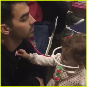 Joe Jonas Shares Cute Christmas Eve Moment with Niece Alena! (Video)