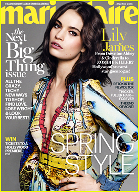 Lily James Talks 'Pride & Prejudice & Zombies' with Marie Claire