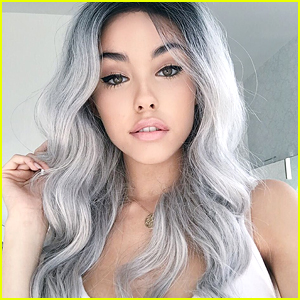 Madison Beer Tries Out A Gray Wig Before 'Something Sweet' Debut