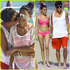 Madison Beer is Pretty in a Pink Bikini While Beaching It Up With Jack Gilinsky