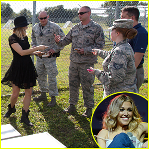 Rachel Platten Gifts Families With Toys & Gift Cards From Cracker Barrel At MacDill Airforce Base