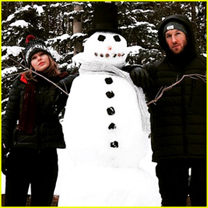 Taylor Swift & Calvin Harris Build a Very Impressive Snowman!