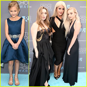 Alyvia Alyn Lind & Social Star Maddi Bragg Step Out For the Critics' Choice Awards 2016