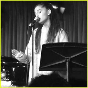 Ariana Grande Performs With Writer of Her First Broadway Show