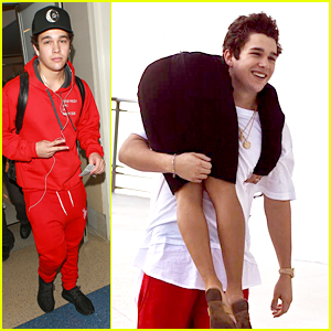 Austin Mahone Heads Back to LA After Filming 'Put It On Me' Music Video Filming