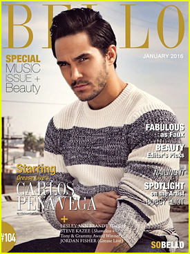 Carlos PenaVega Shares Smouldering 'Bello' Mag Cover