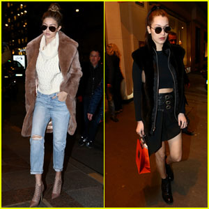 Gigi Hadid Goes Shopping in Paris With Sister Bella