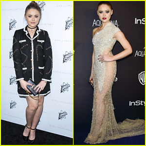 Kristina Bazan Stuns At InStyle's Golden Globes Party Before Attending The Stella McCartney Fashion Show