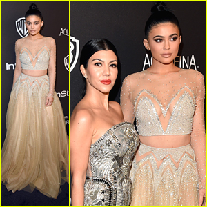 Kylie Jenner Attends Golden Globes After Party With Kourtney Kardashian