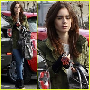 Lily Collins & Halston Sage Have a Fun Night Out