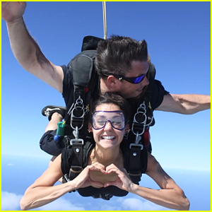 Nina Dobrev Rings In 2016 by Skydiving - Watch The Video!