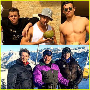 Patrick Schwarzenegger Goes Skiing Before NYE, Soaks Up the Sun After!