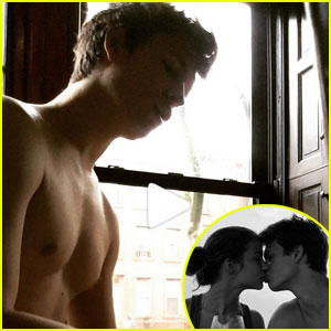 Ansel Eglort Goes Shirtless for Piano Serenade After Valentine's Day With Violetta Komyshan