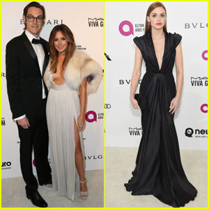 Ashley Tisdale & Holland Roden Take the Plunge at Elton John's Oscars 2016 Party