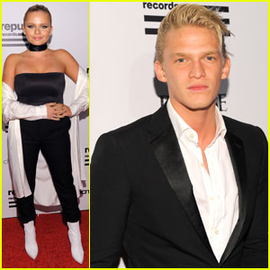 Cody & Alli Simpson Step Out for Grammys 2016 Party