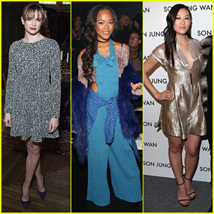 Danielle Panabaker & Serayah Step Out For A Saturday Full of NYFW Shows